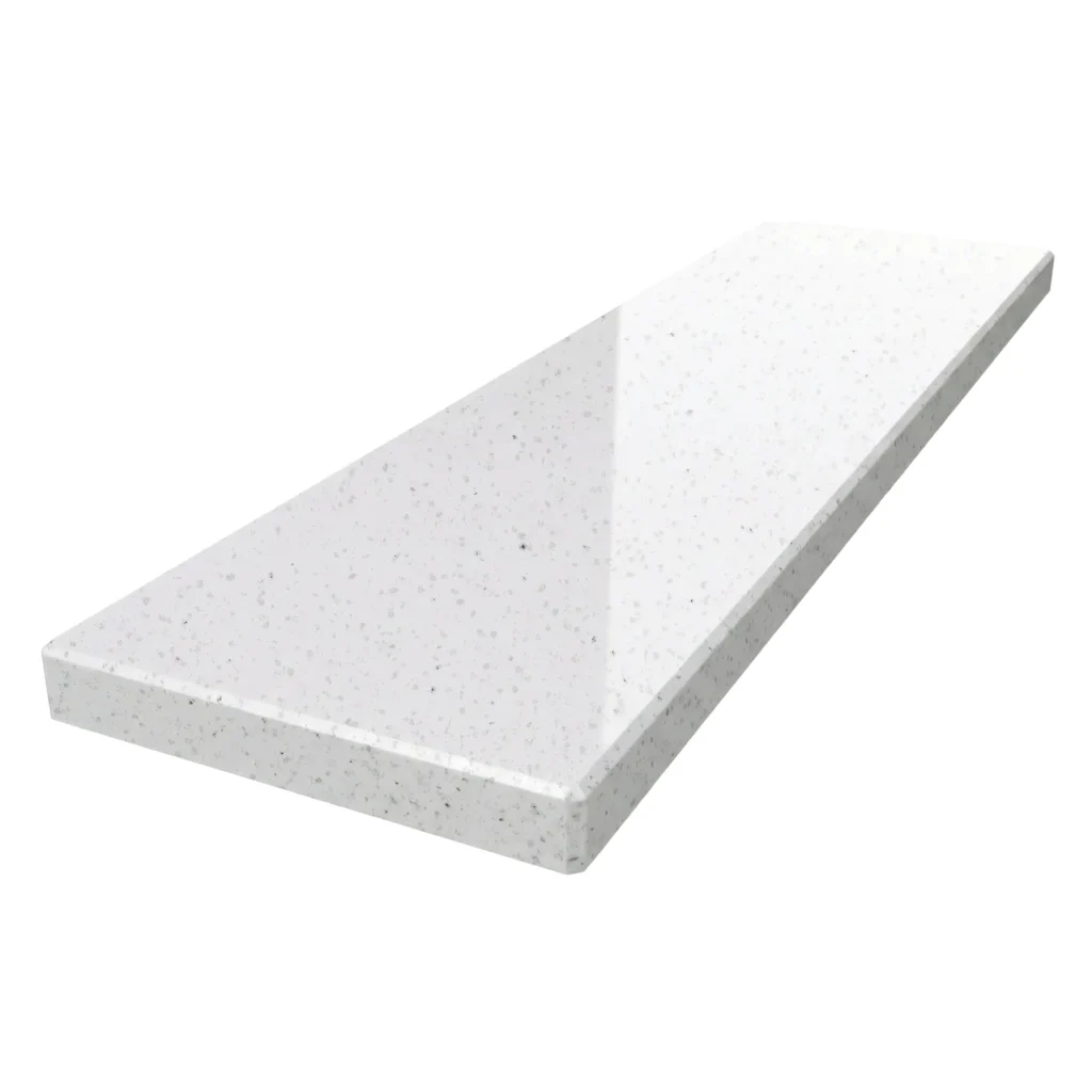 Fensterbank aus Agglo Marmor Bianco Micro 2cm