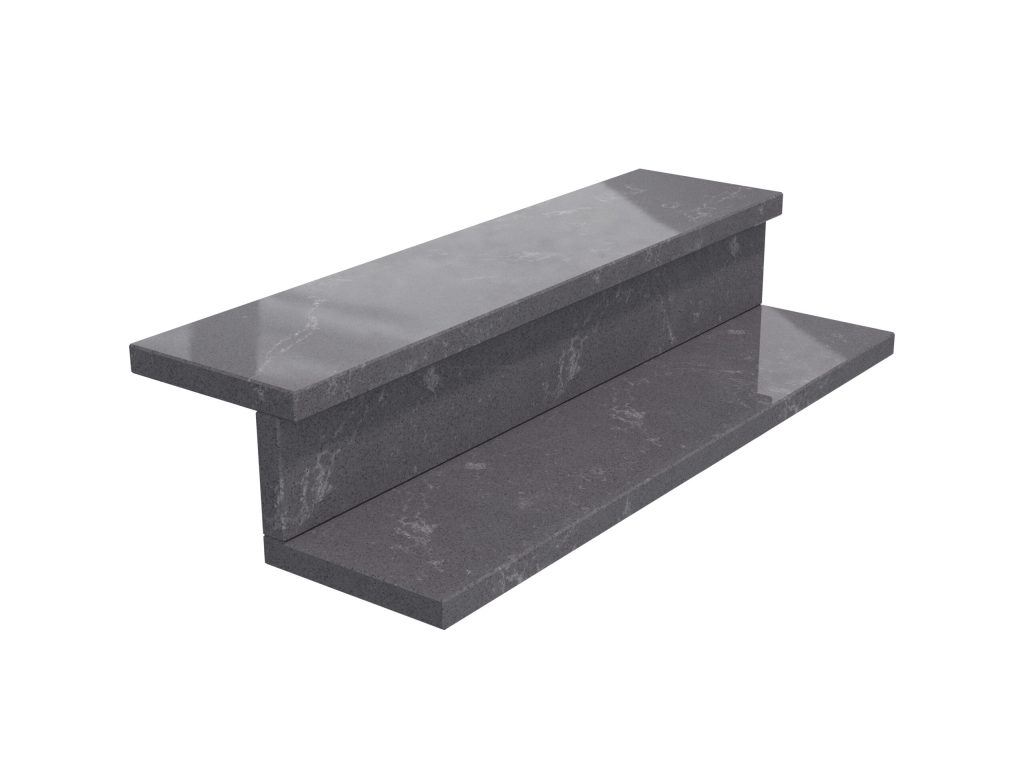 Treppen aus Agglo Marmor Baltic Grey 3cm