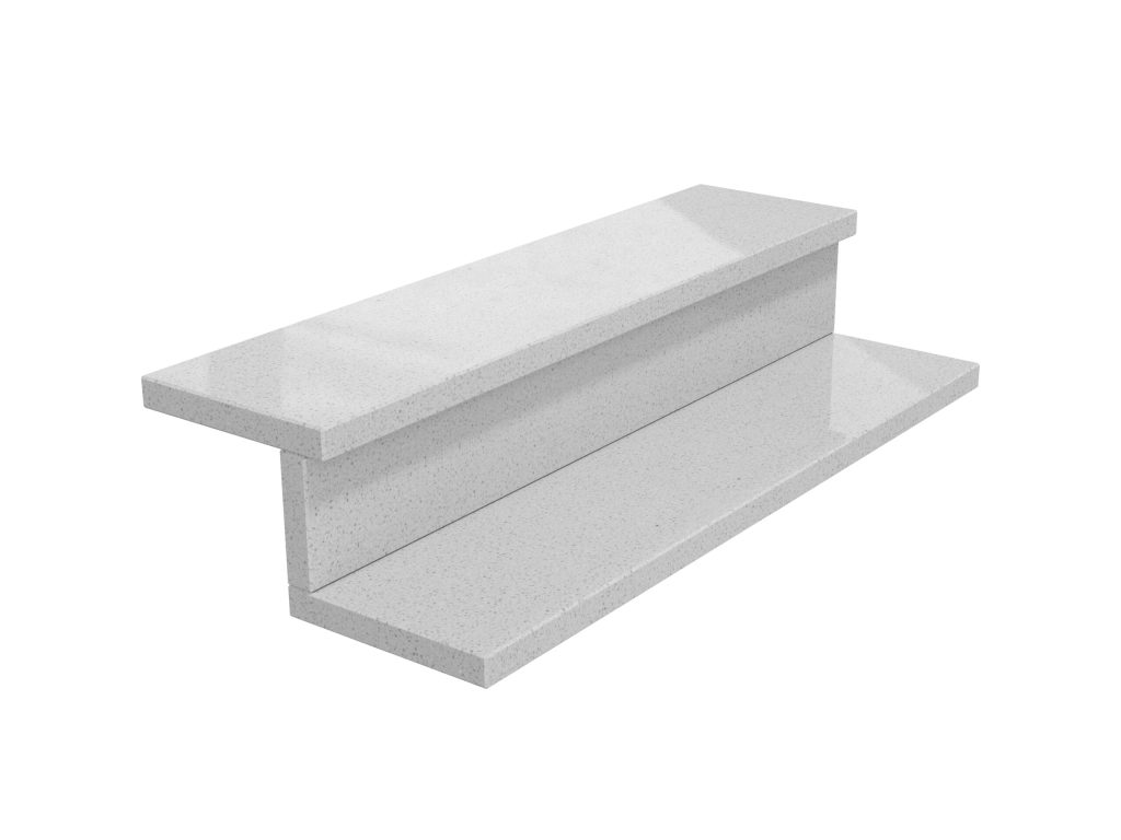 Treppen aus Agglo Marmor Bianco Micro 2cm