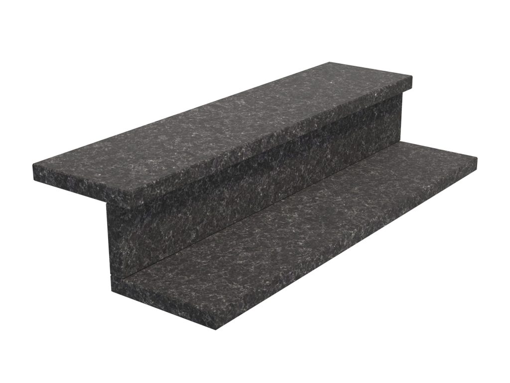 Granit-Treppen Steel Grey 3cm Antiquität