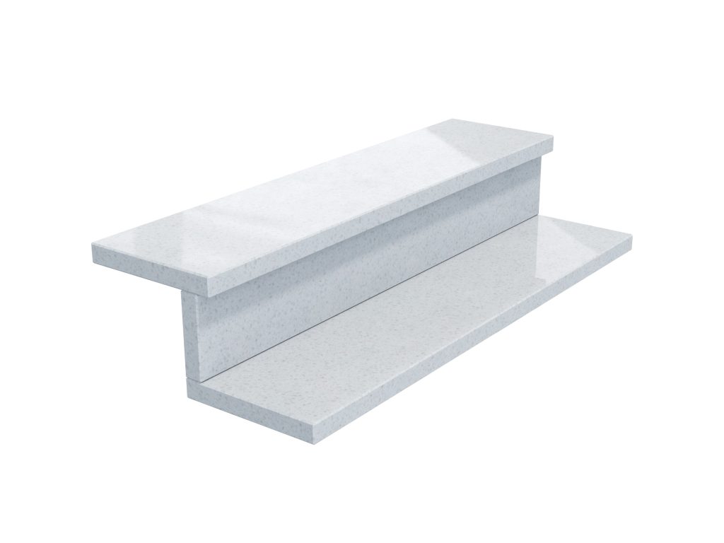Treppen aus Agglo Marmor Polare 3cm