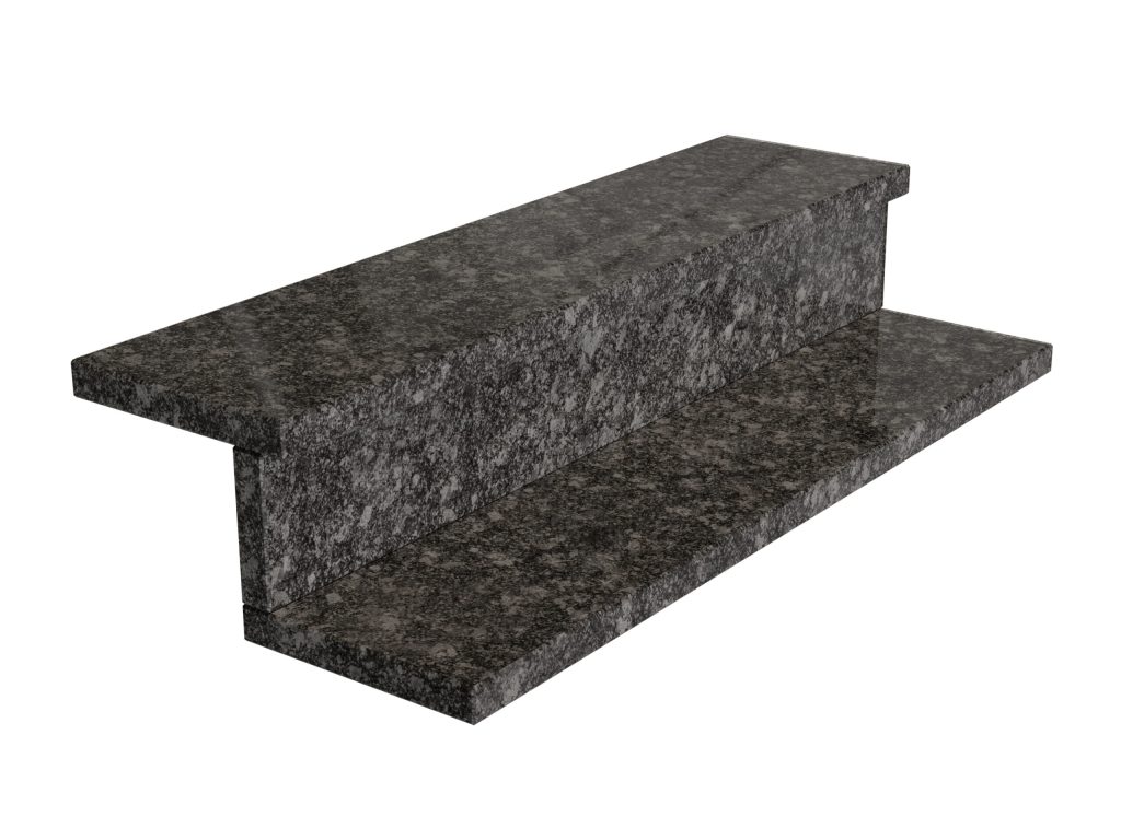 Granit-Treppen Steel Grey 3cm