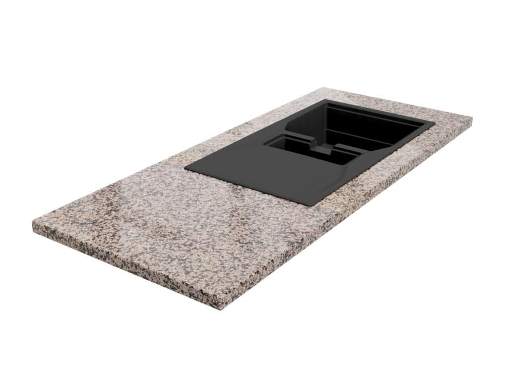 Küchen-Arbeitsplatte aus Granit Crema 2cm