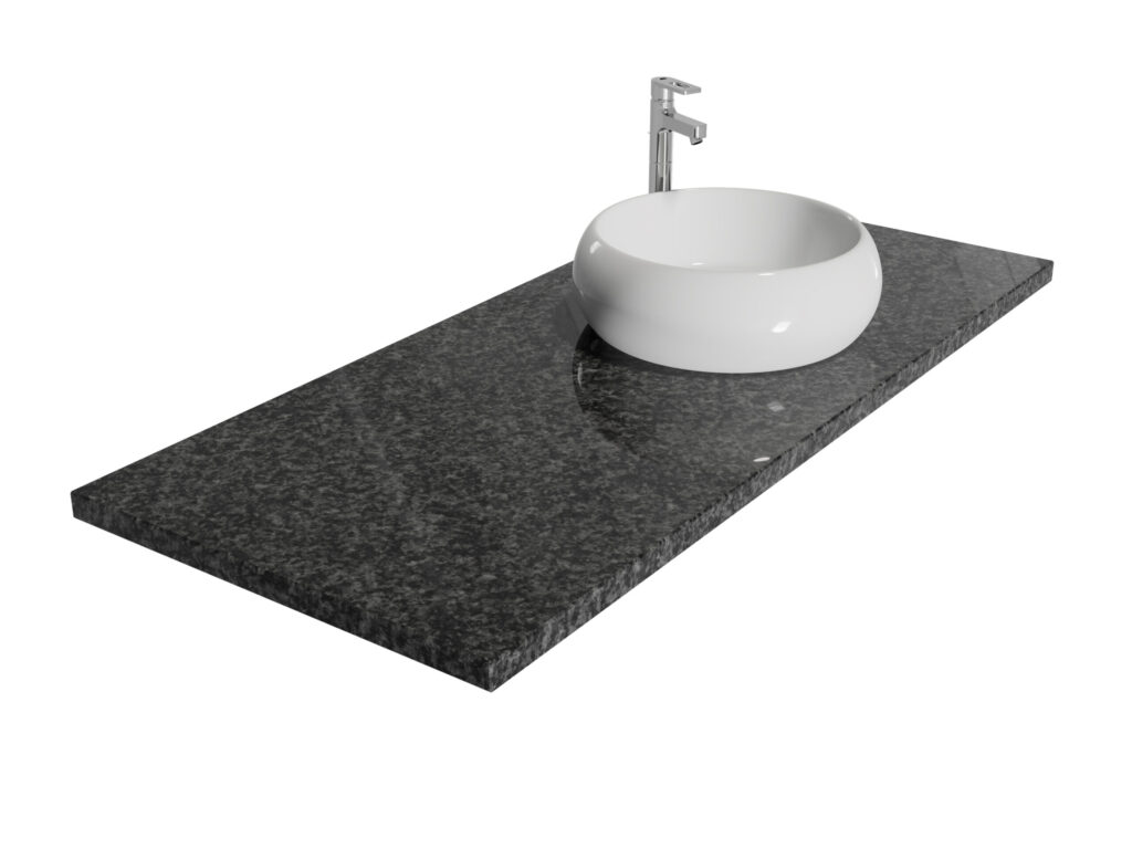 Badezimmer-Arbeitsplatteaus Granit Impala Original RPA 3cm