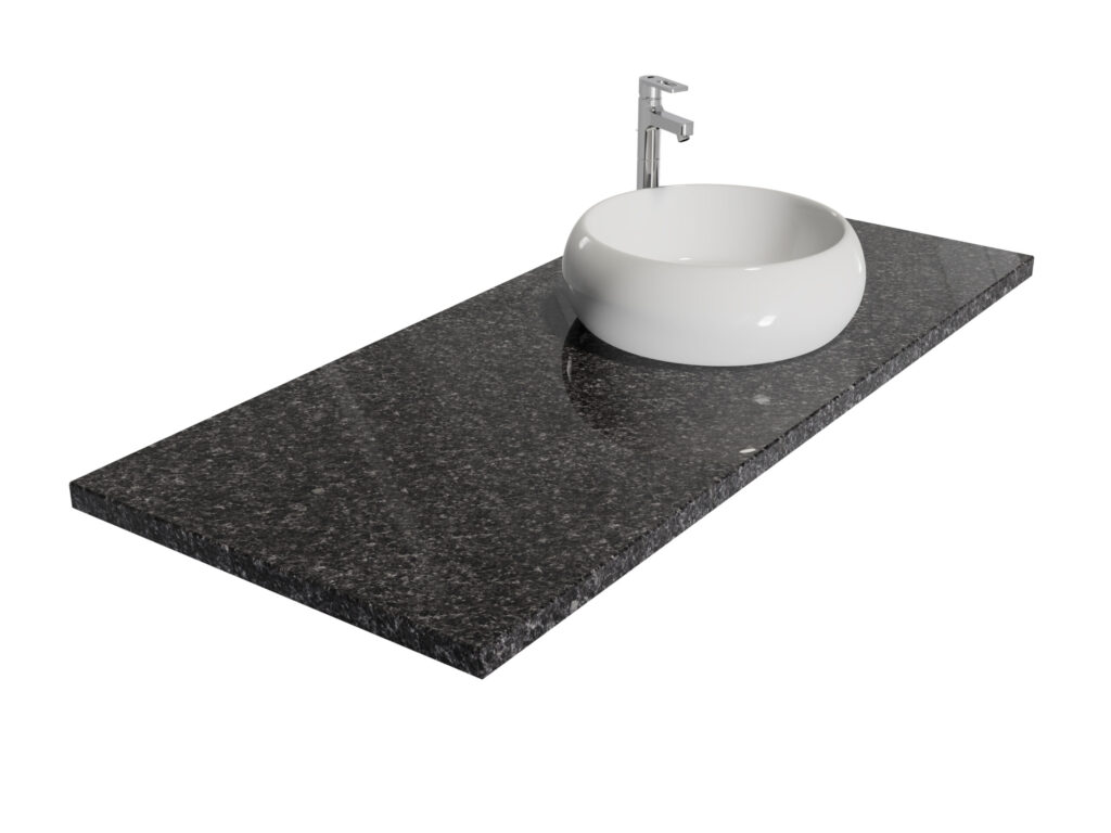 Badezimmer-Arbeitsplatteaus Granit Black Antracite 3cm