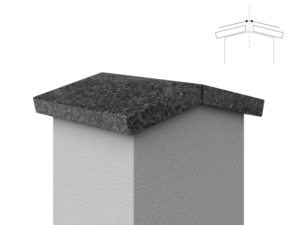 Granit Giebel Abdeckung Geklebt Impala Oryginalna RPA 2cm