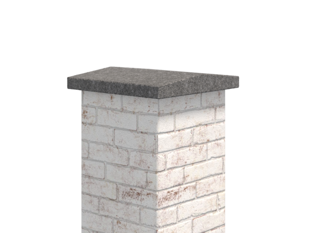 Giebel Abdeckung Granit Monolith Black Antracite 3cm