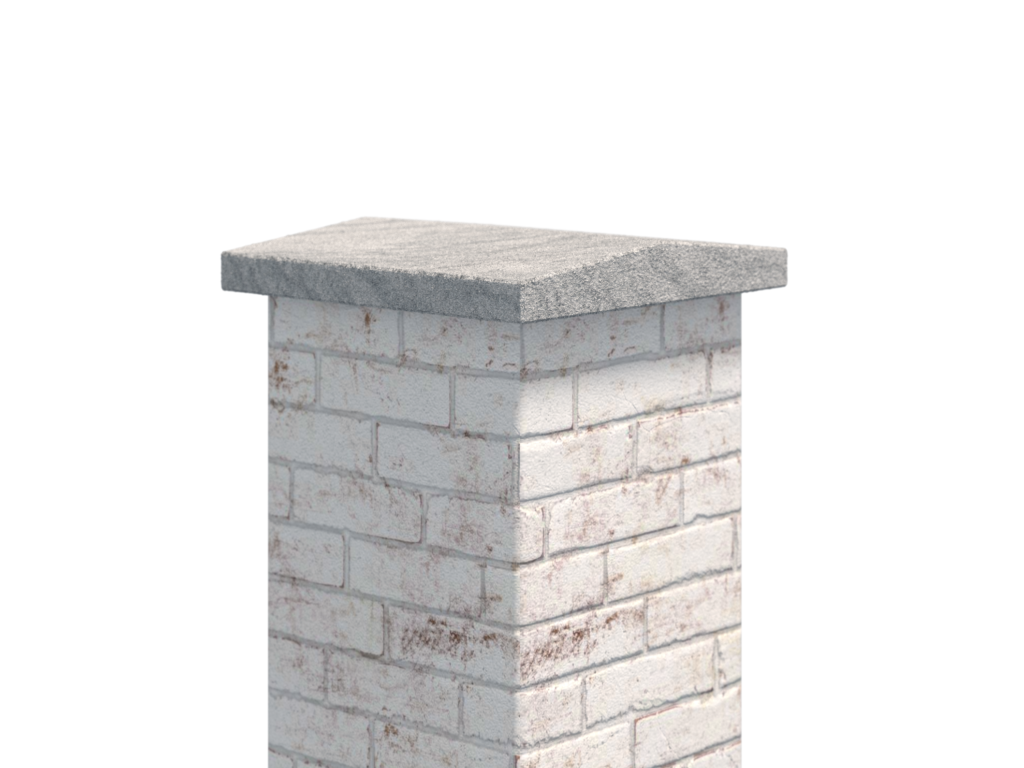 Giebel Abdeckung Granit Monolith Viscont White 3cm