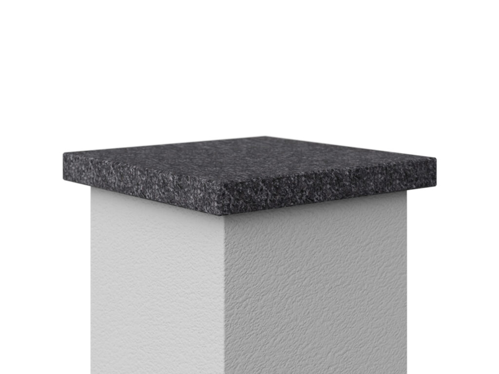 Abdeckung aus Granit Black Antracite 3cm Satin
