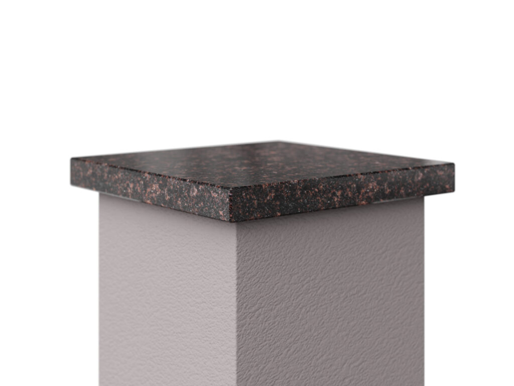 Abdeckung aus Granit Tan Brown 3cm