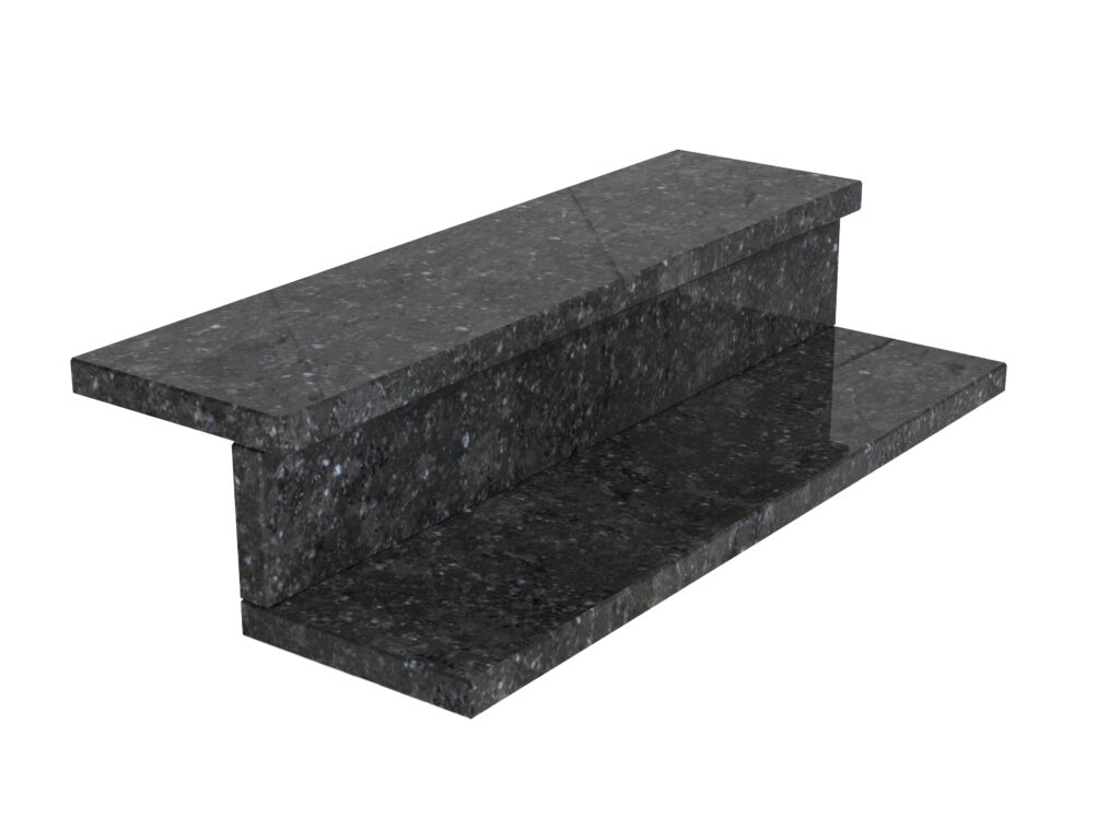 Granit-Treppen Black Sky 2cm