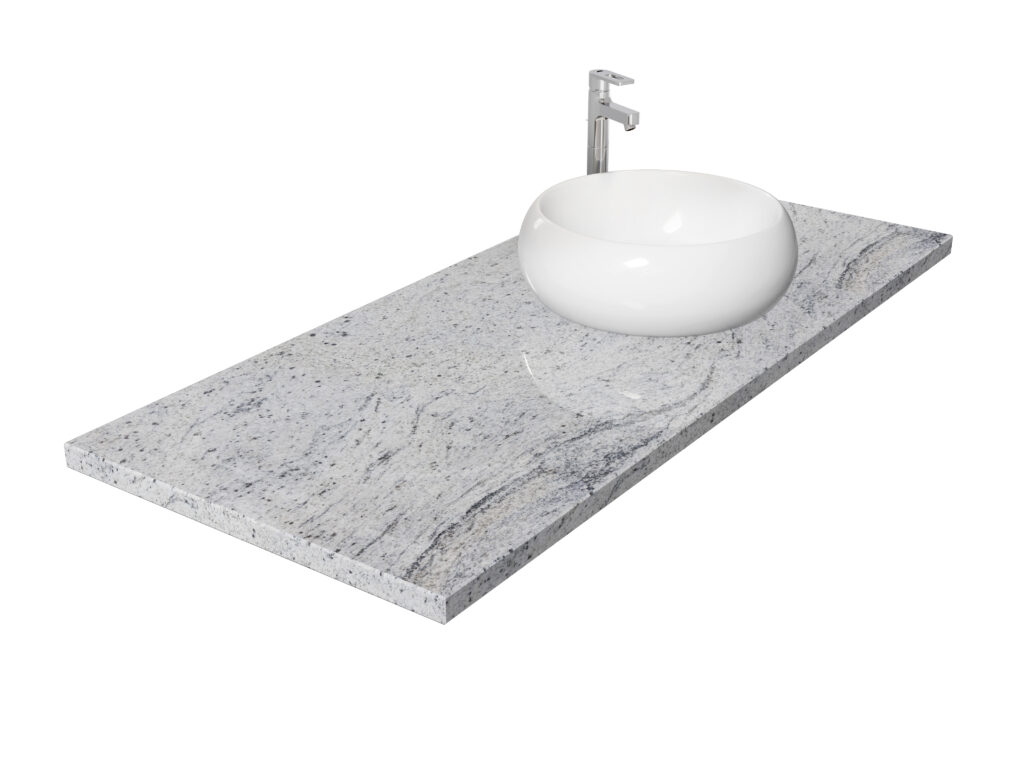 Badezimmer-Arbeitsplatte aus Granit Kashmir White 3cm