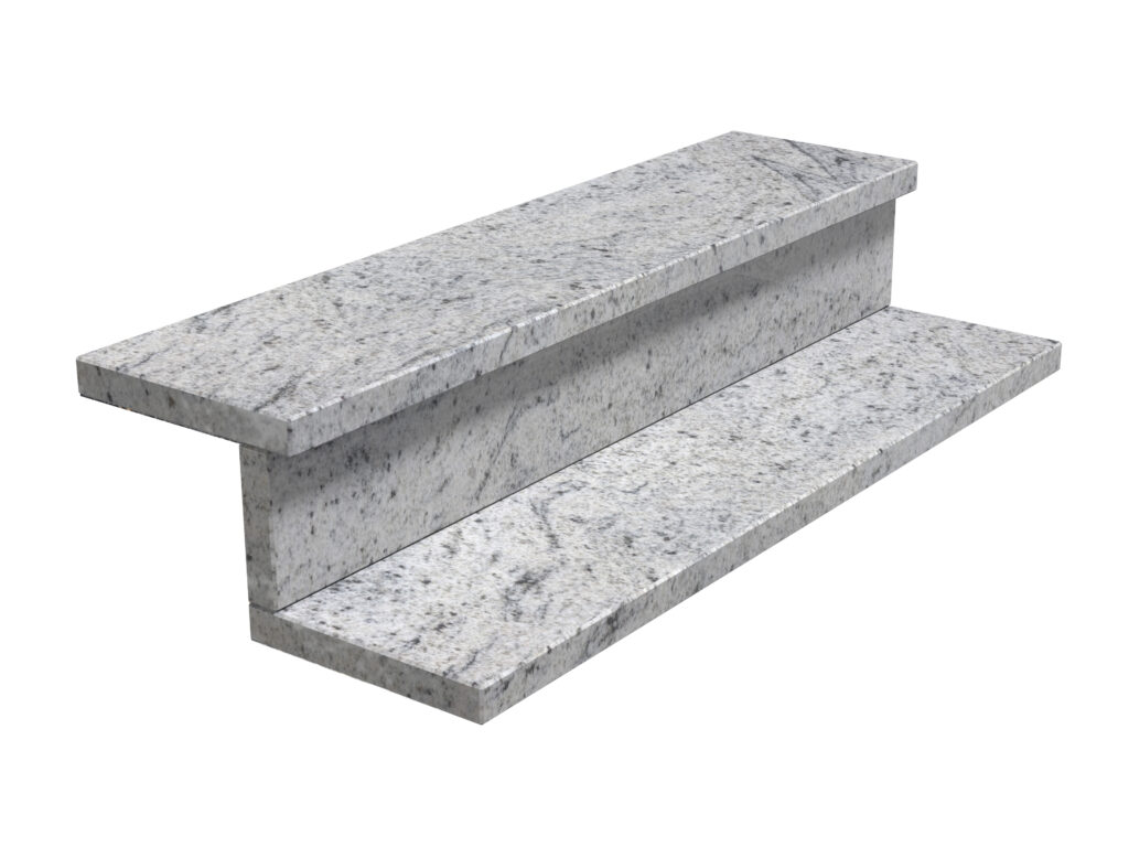 Granit-Treppen Kashmir White 3cm