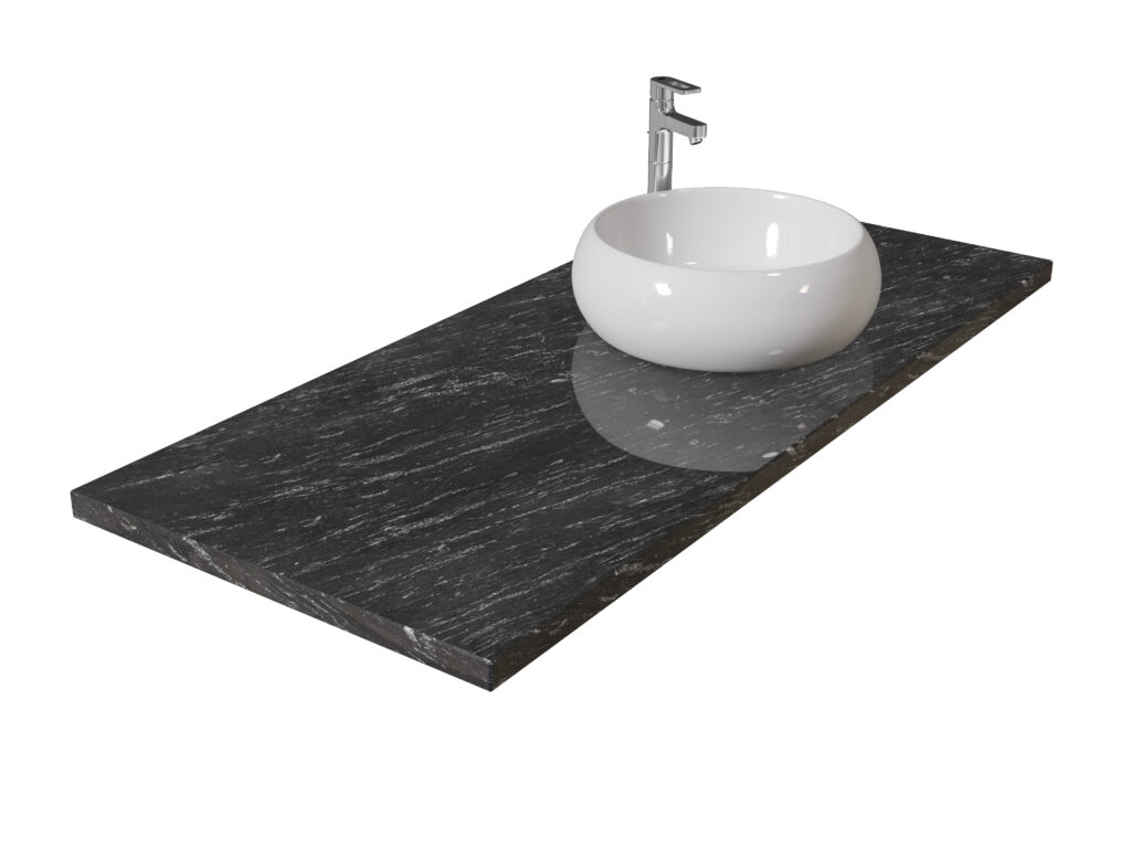 Badezimmer-Arbeitsplatte aus Granit Silver Antracite 3cm
