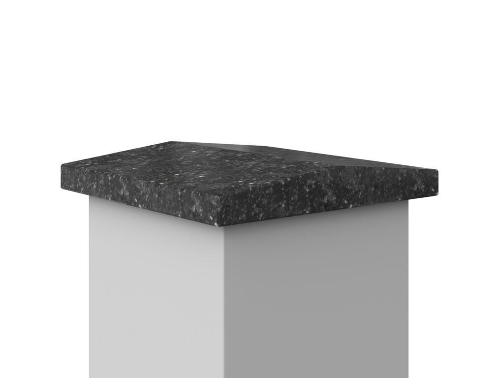 Giebel Abdeckung Granit Monolith Black Sky 3cm