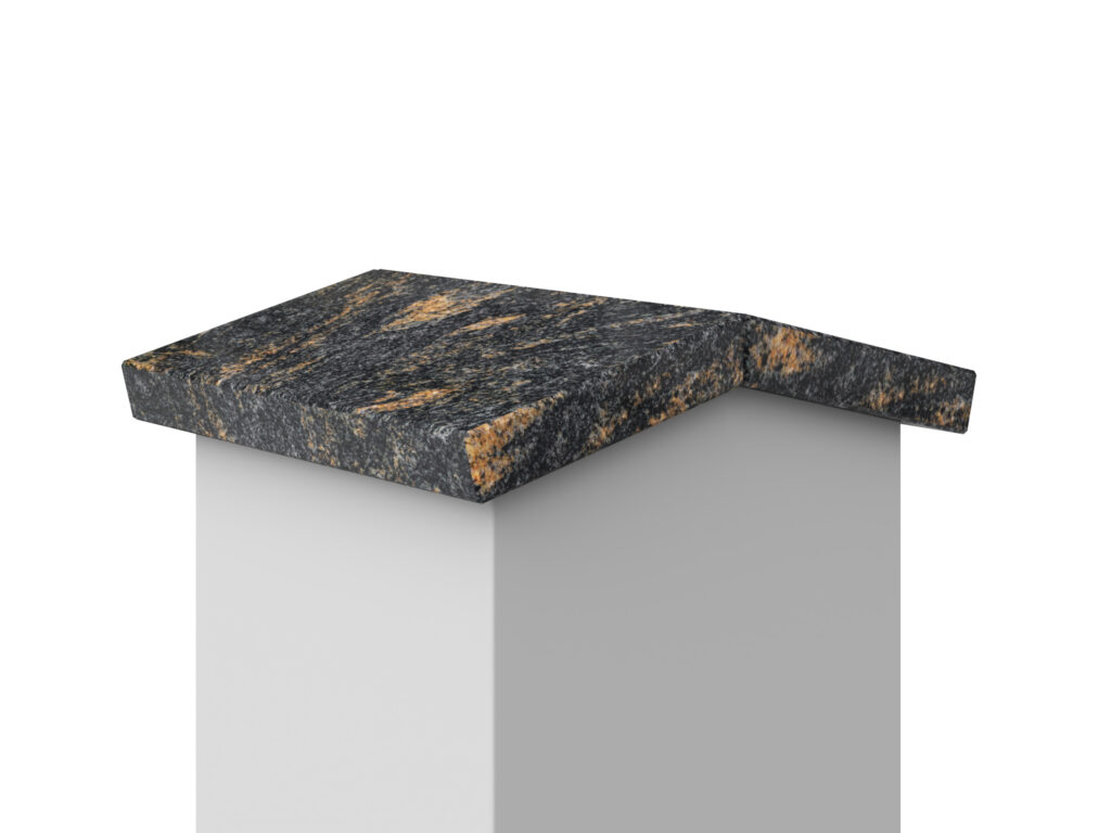 Granit Giebel Abdeckung Geklebt Paradiso 2cm