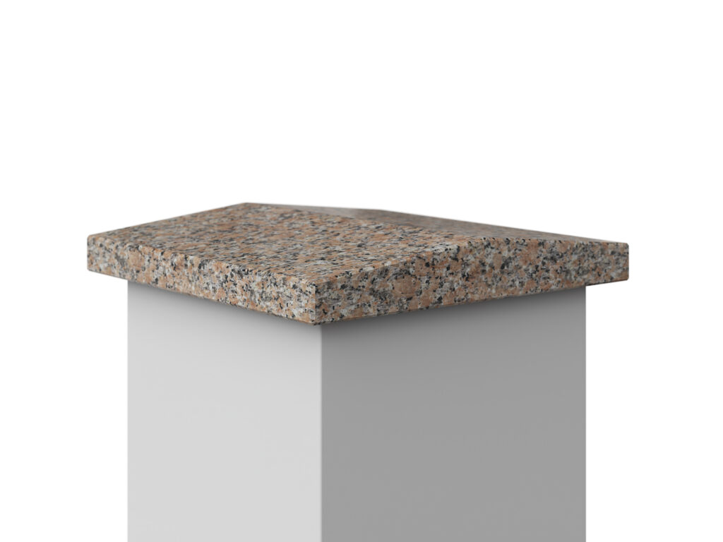 Giebel Abdeckung Granit Monolith Rosa Porino 3cm
