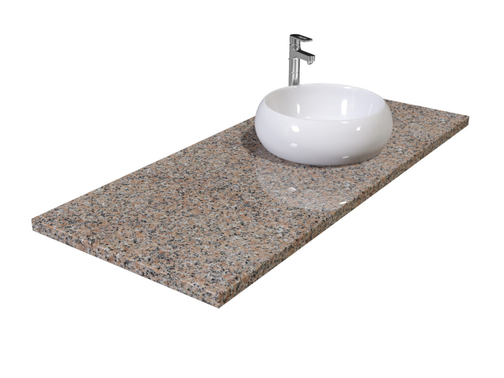 Badezimmer-Arbeitsplatteaus Granit Rosa Porino 2cm