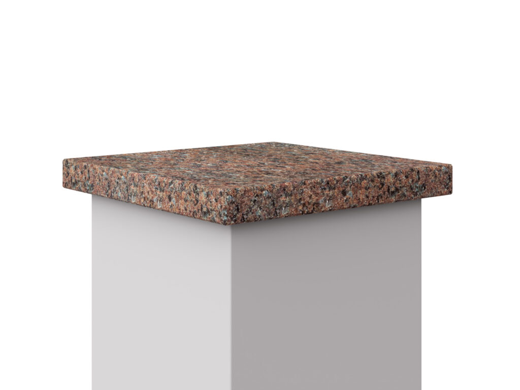 Abdeckung aus Granit Bohus Red Geflammt 2cm