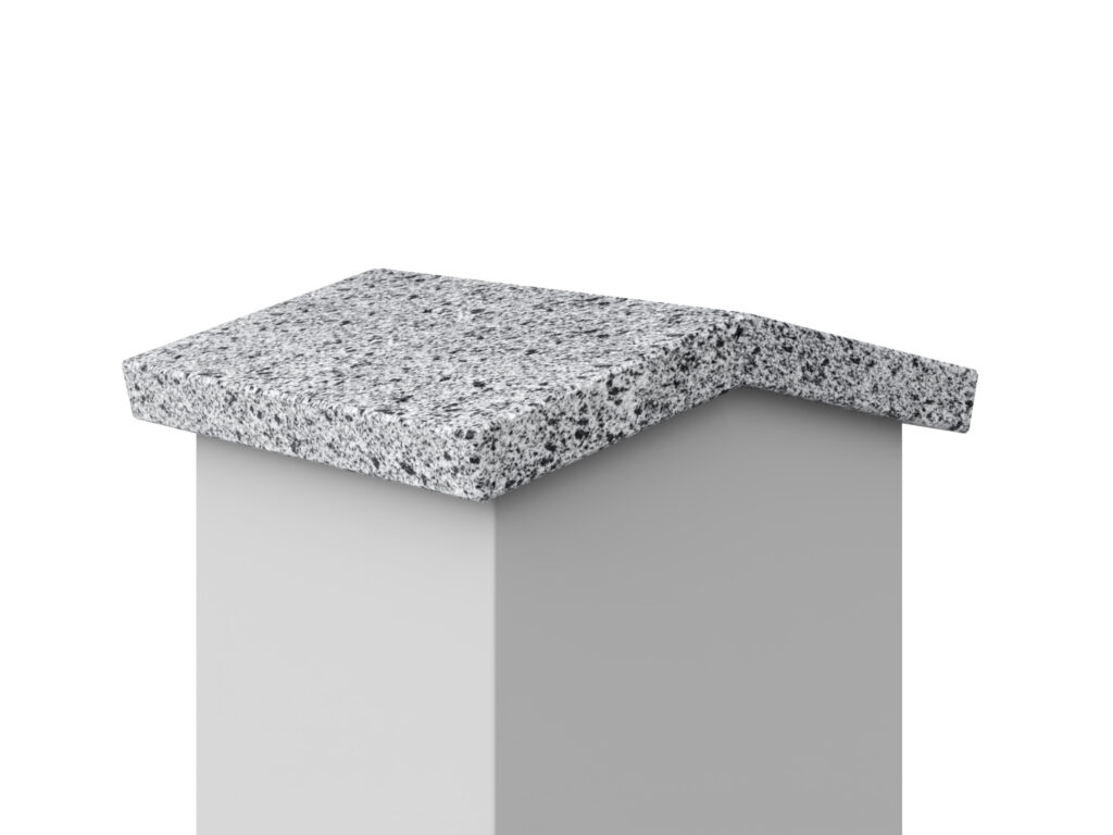 Granit Giebel Abdeckung Geklebt Grey Geflammt 3cm