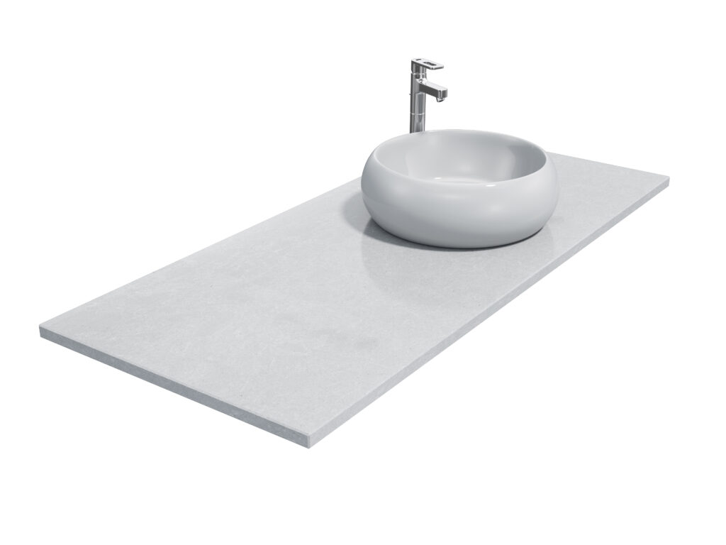 Badezimmer-Arbeitsplatteaus Agglo Marmor White Pearl 3cm