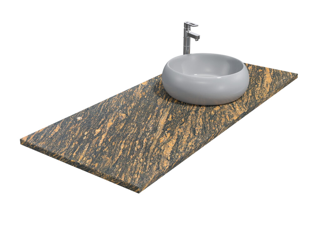 Badezimmer-Arbeitsplatte aus Granit Gold Antracite 2cm Antiquitäten
