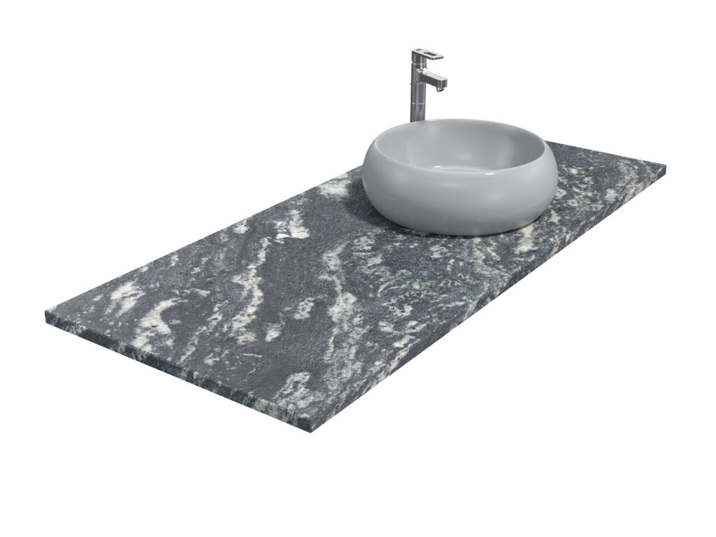 Badezimmer-Arbeitsplatte aus Granit Titanium Silver 2cm Antiquität