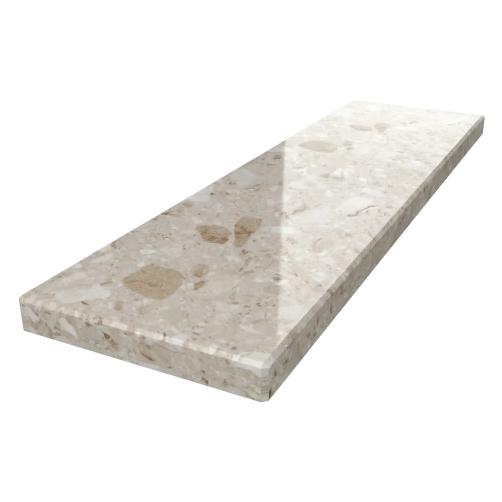 Fensterbank aus Agglo Marmor Botticino 2cm